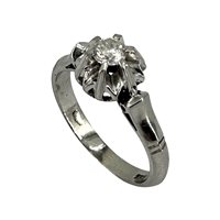 Cuneo - Corso Nizza 11 - Ring Goldside Woman in White Gold Diamante 0.12 Ct AN.GS0085 - AN.GS0085